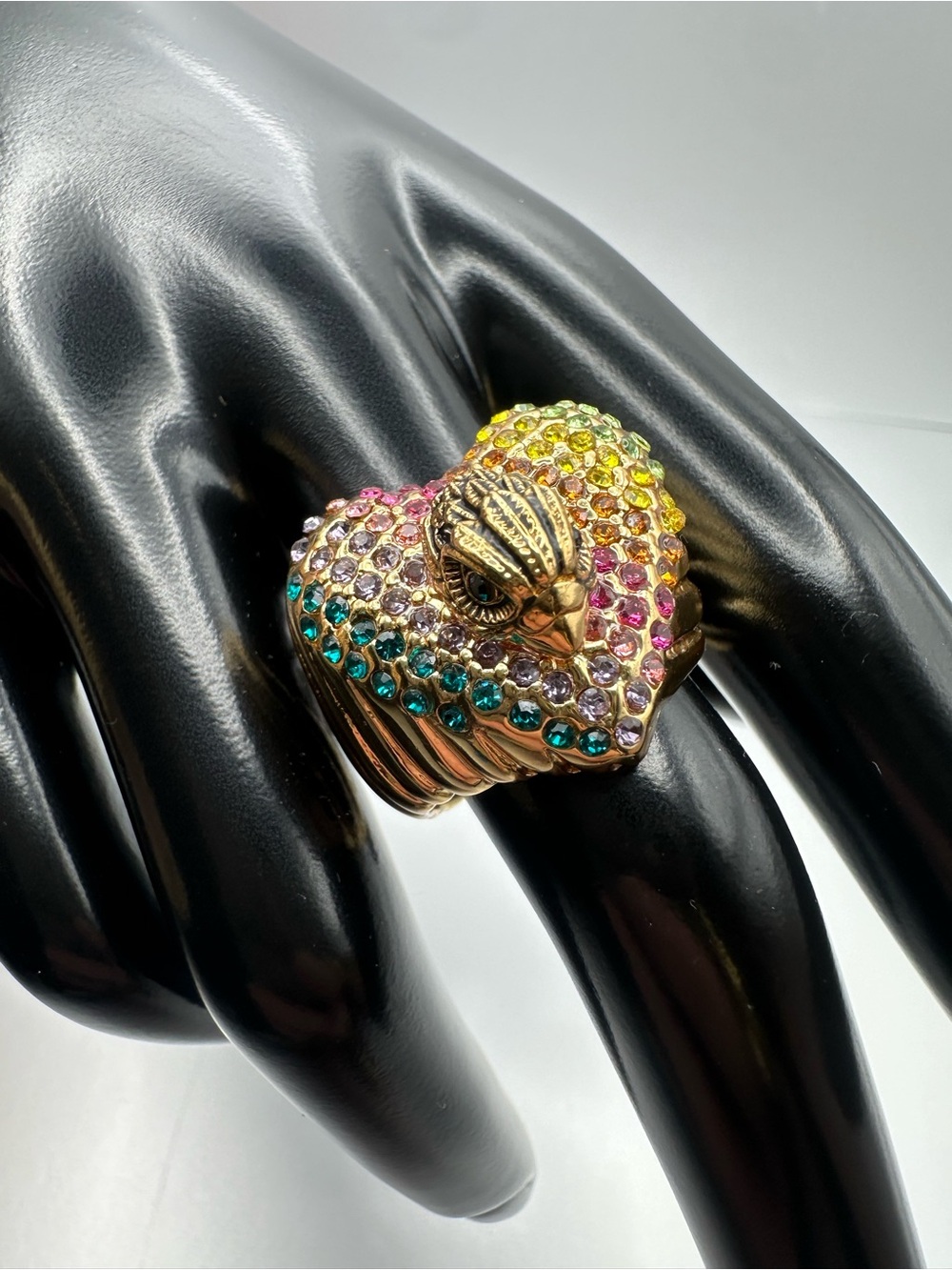 Kurt Geiger Eagle Heart Crystal ring